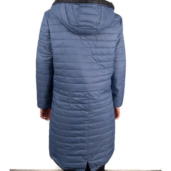 HAZEL 7 IN 1 COUNTRY BLUE & GREY ELEVEN ELFS DOWN COAT - Picture 4 of 16